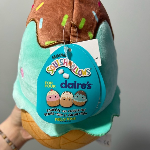 NWT Squishmallow Maya the Mint Ice Cream Claire’s Exclusive 8” Plush - Picture 2 of 3